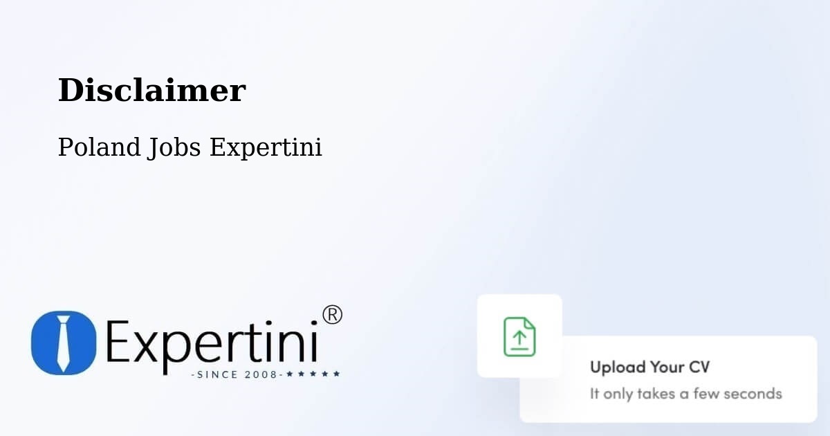 Disclaimer – Piła - Poland Jobs Expertini